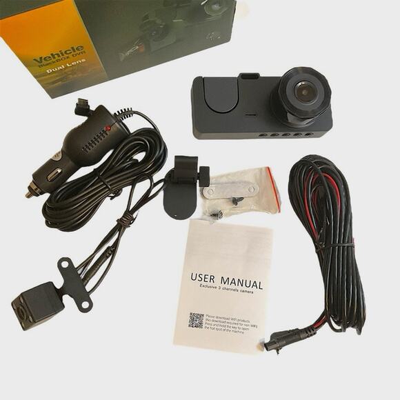 Dual Lens Vehicle BlackBOX DVR Dash Cam Full HD 1080p Car Recorder (2 Units) - Picture 7 of 8